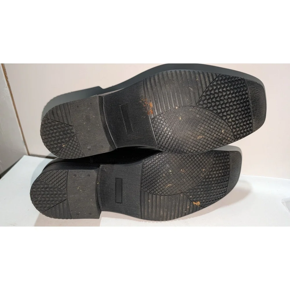 Lamasini Bull LEATHER Men's Loafer Dress Shoes Wedding Prom Formal 10 Black‎